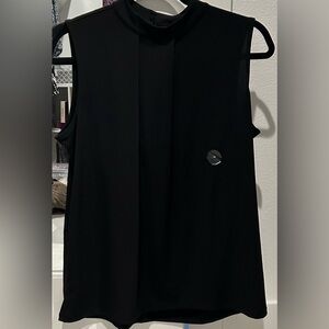 Banana Republic black sleeveless blouse black NWT